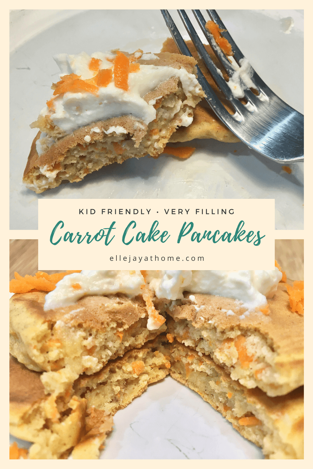 Carrot Cake Pancakes for Easter Brunch - Elle Jay at Home