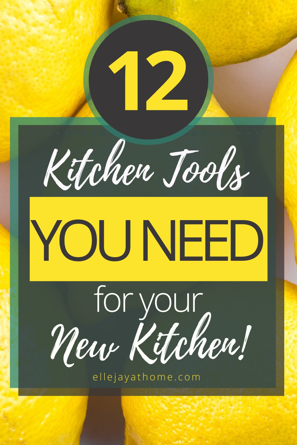 Pin Me! 12 Kitchen Tools You Need in a New Kitchen!