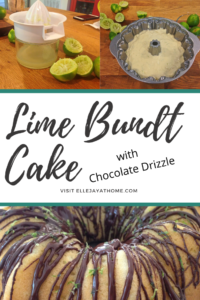 A Pin for You! Lime Bundt Cake with Chocolate Drizzle