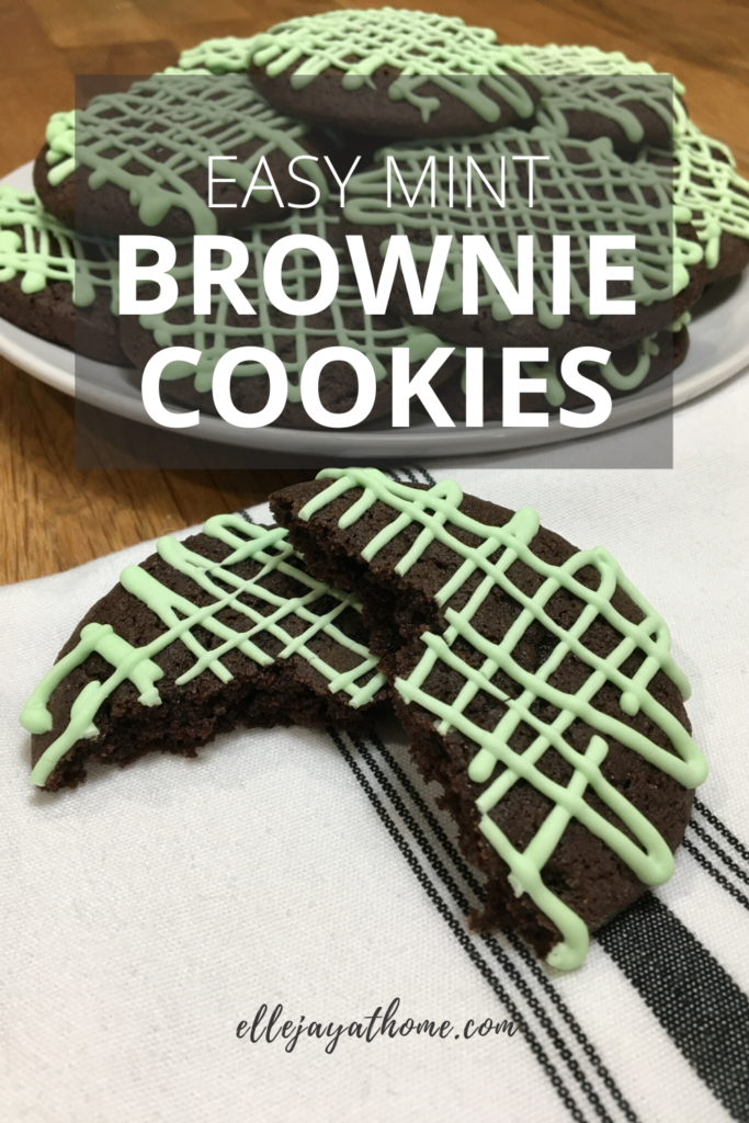 Easy Mint Brownie Cookies