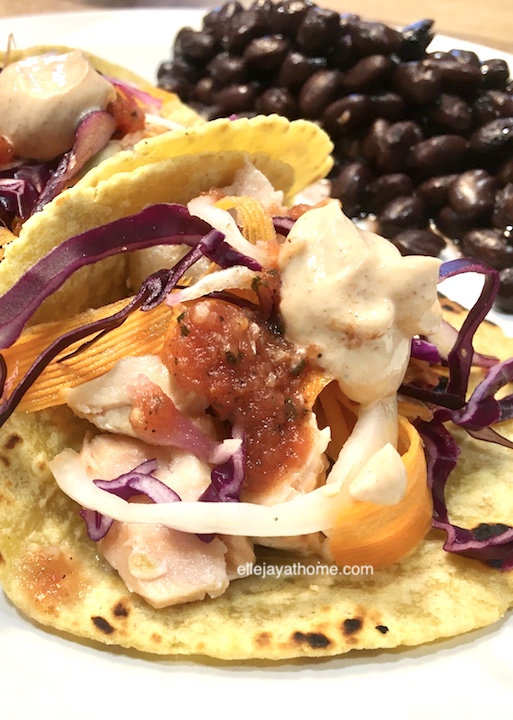 Sun Basket: Salmon Tacos with Cabbage Slaw