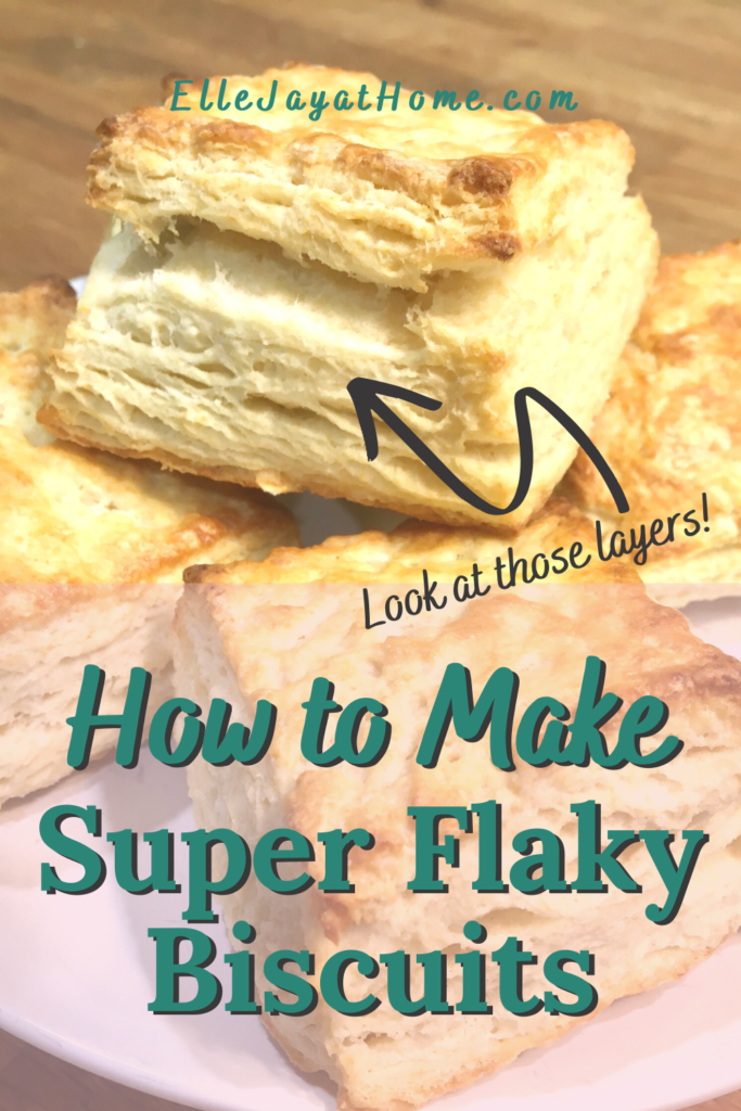 It's so easy to make fluffy, flaky biscuits. Look at those layers!