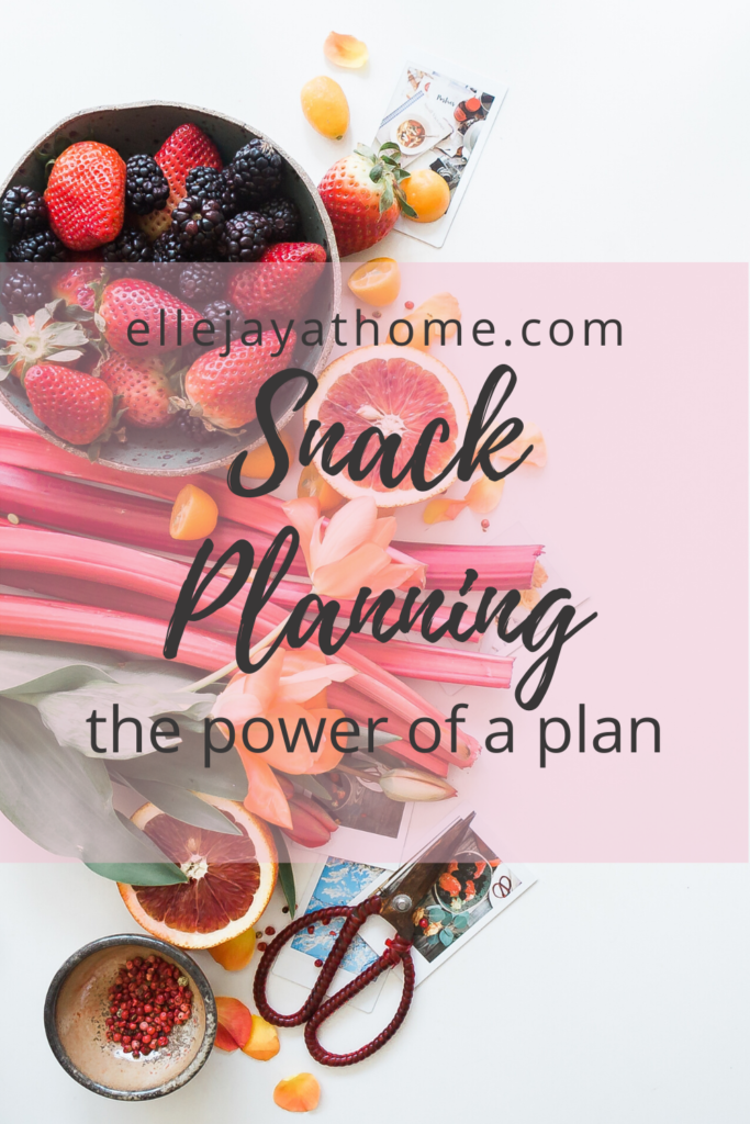 Planning your Snacks is empowering and helps you stay on track