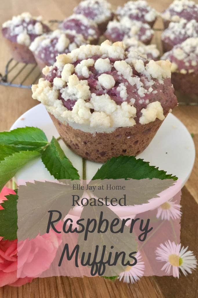 Roasted Raspberry Muffins. A Low-Sugar, Elegant Comfort Food