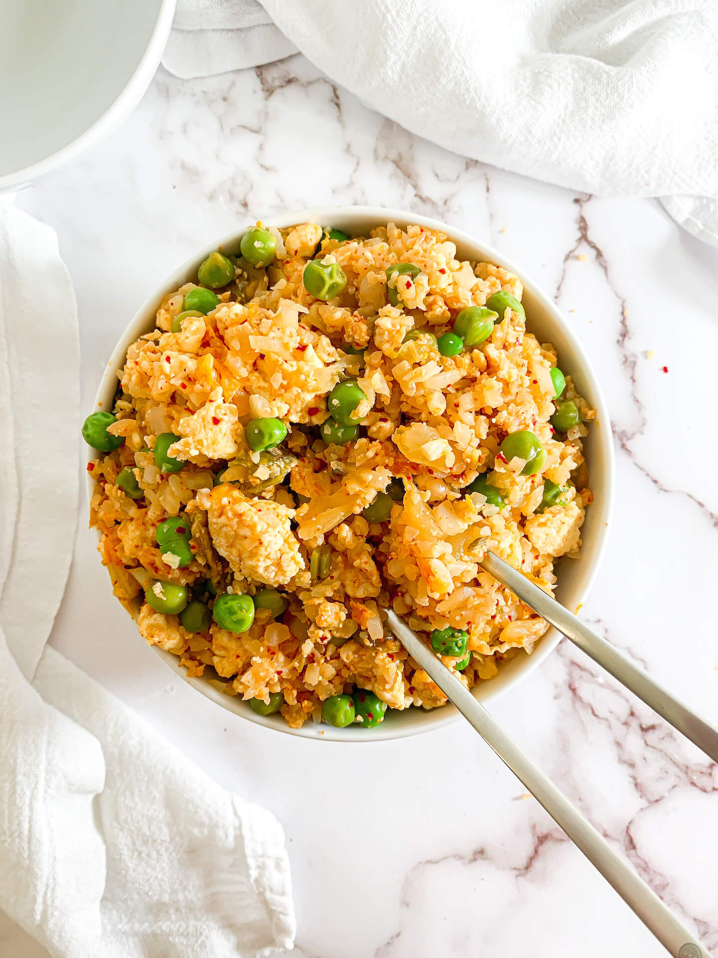 How To Make Easy Kimchi Cauliflower Fried Rice For Two