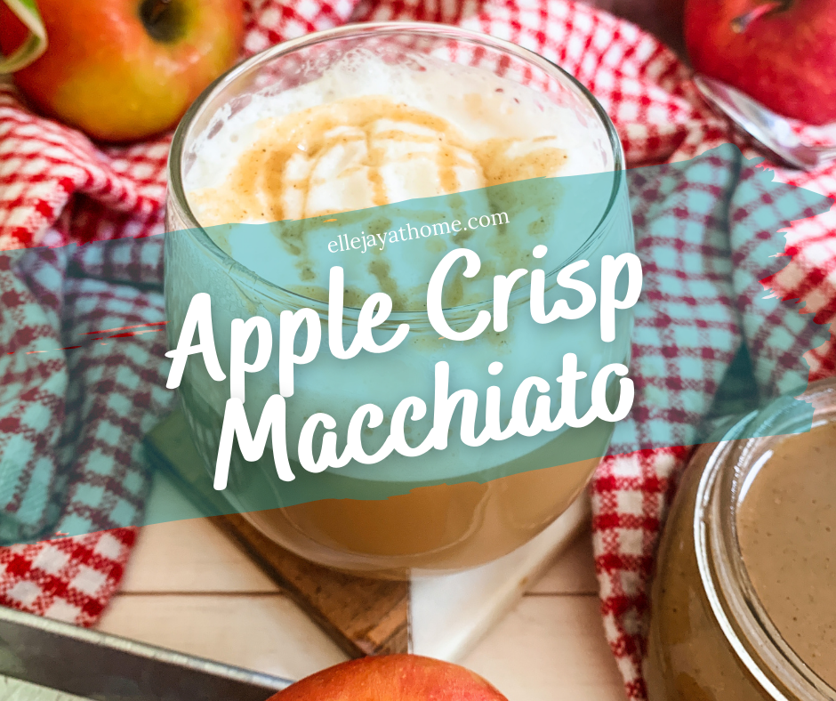 Delicious Apple Crisp Latte with Pumpkin Cream Foam