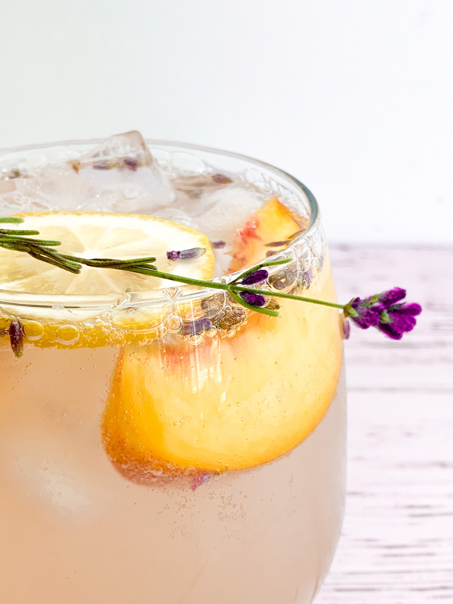 Summer Peach-Lavender Iced Tea - A Life Delicious